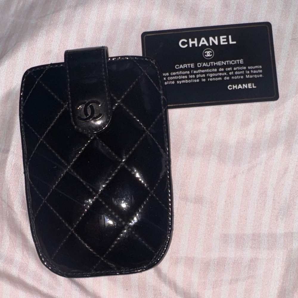 Chanel Glossy Black Quilted Holster